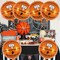 Large Round Basketball Balloons – 6-Piece 22-Inch Foil Mylar Balloons with Ribbon for Basketball-Themed Birthday Party Decorations (Basketball)